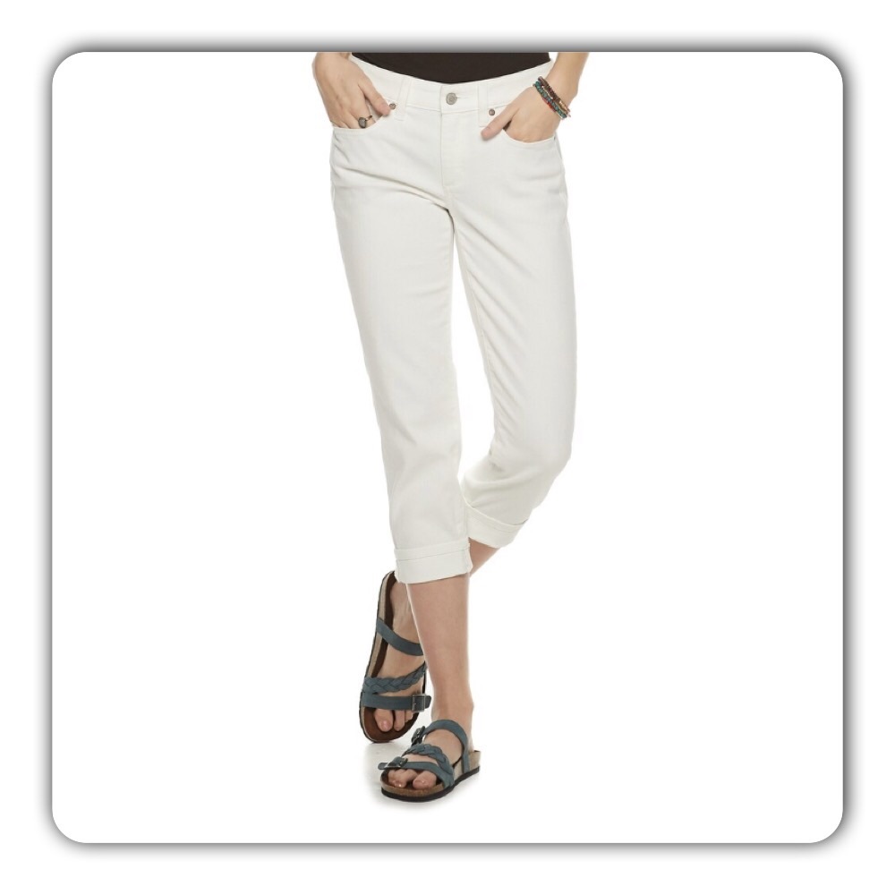 Sonoma White Capri Plus Size 18